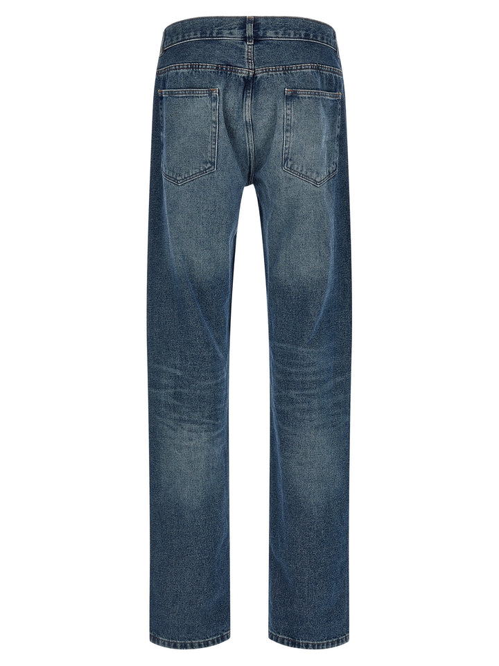 A.P.C. Blue Cotton Straight-Leg Jeans