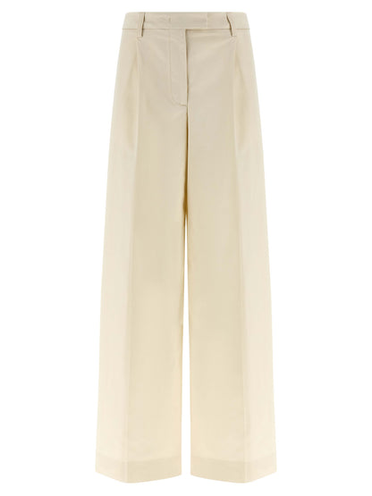 THELATEST White Cotton Casual Pants