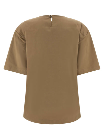 THELATEST Brown Cotton T-Shirt