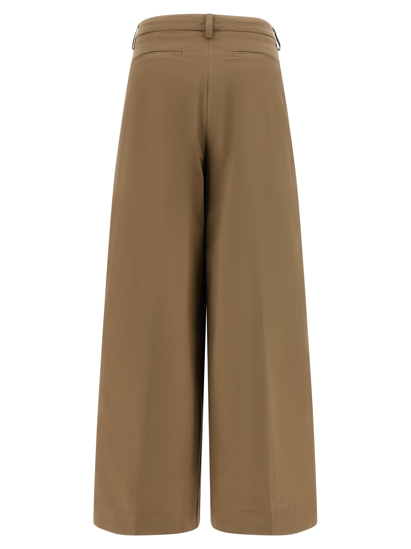THELATEST Brown Cotton Casual Pants