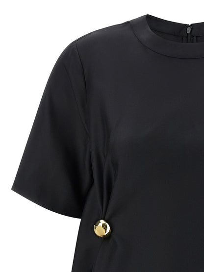 Loulou De Saison Black Silk Blouse