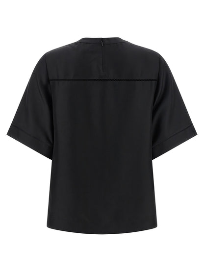 Loulou De Saison Black Silk Shirt