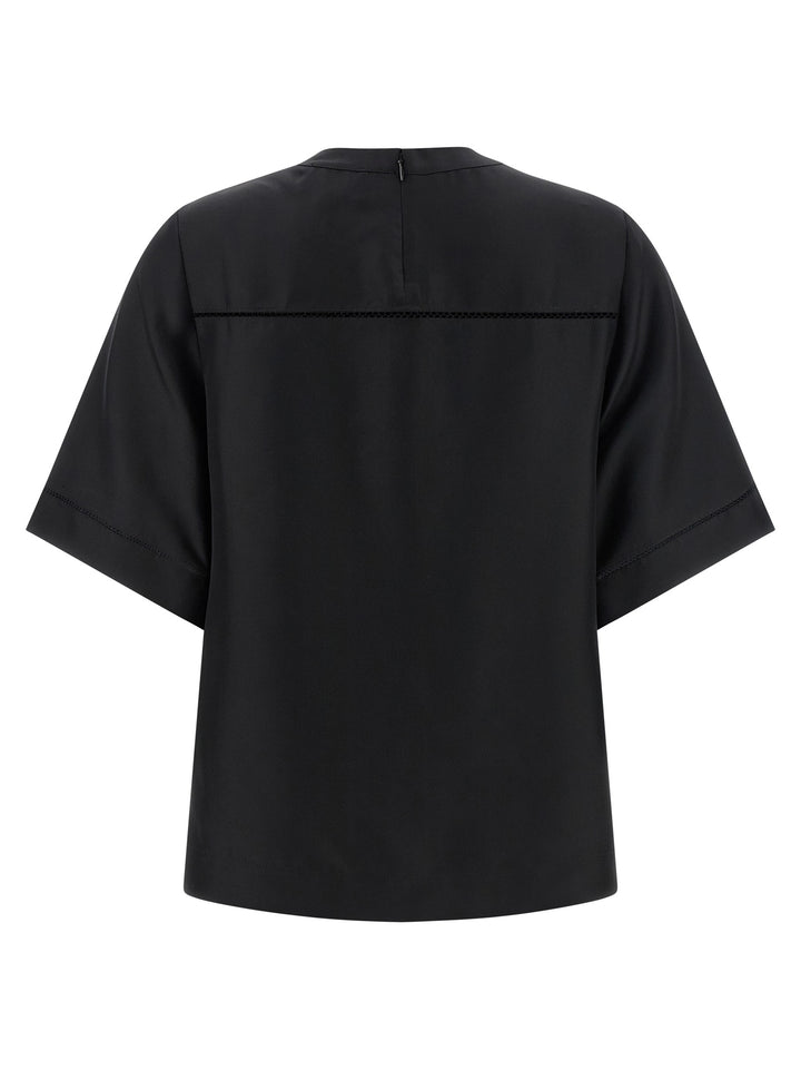 Loulou De Saison Black Silk Shirt
