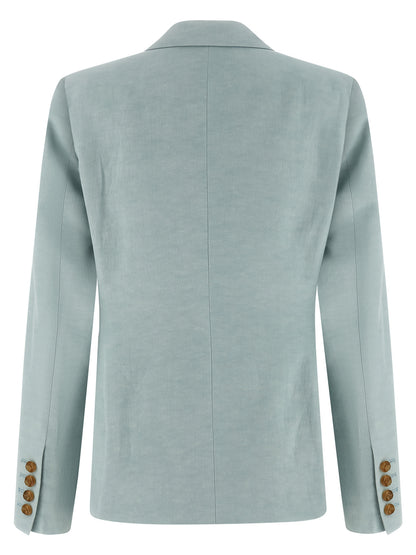 Blazé Milano Blue Silk Blazer