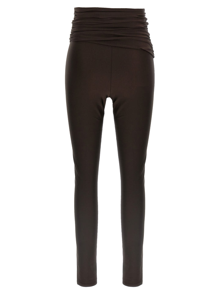 The Andamane Brown Polyamide Leggings