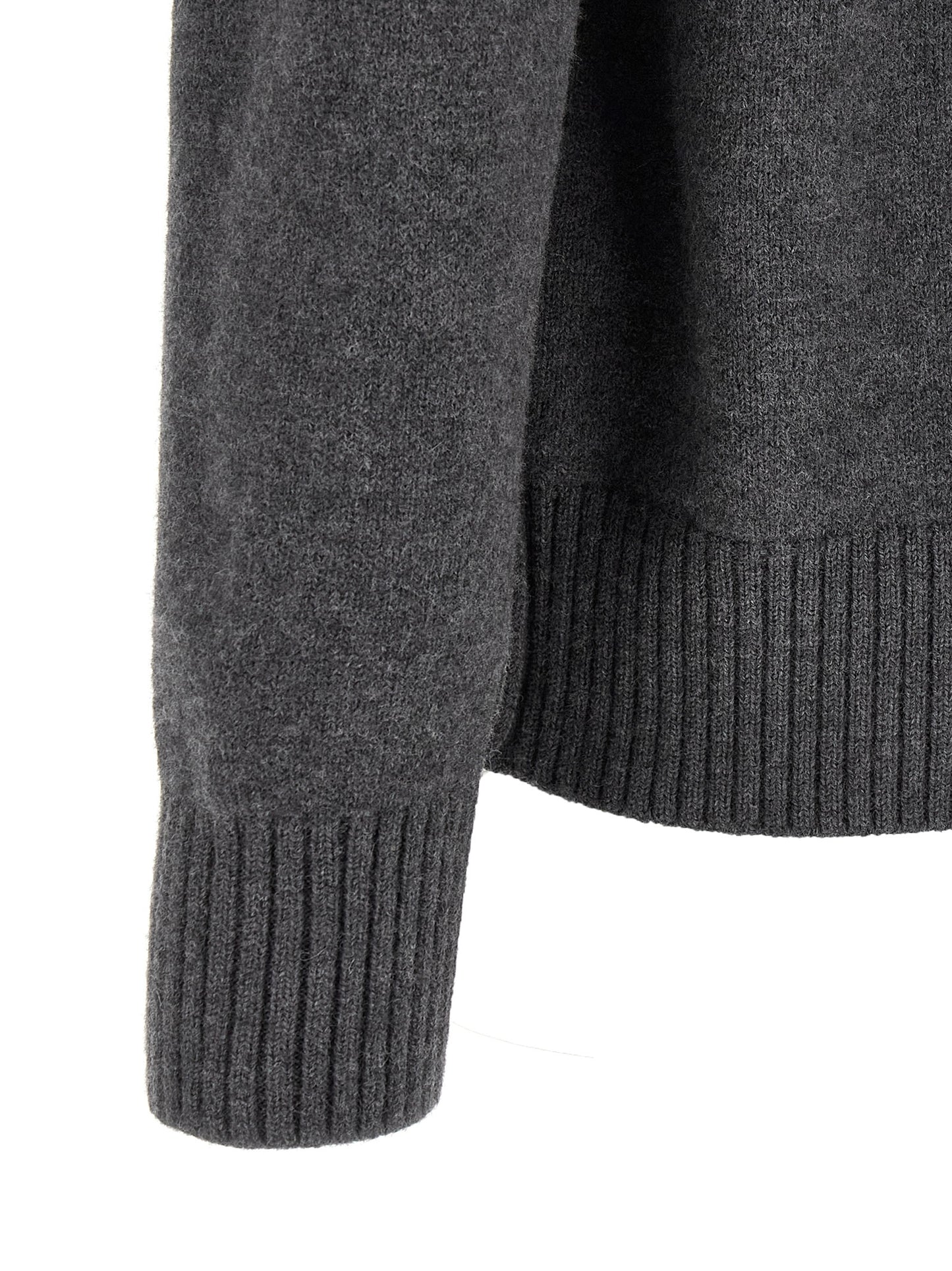 Ami Paris Gray Wool Cardigan