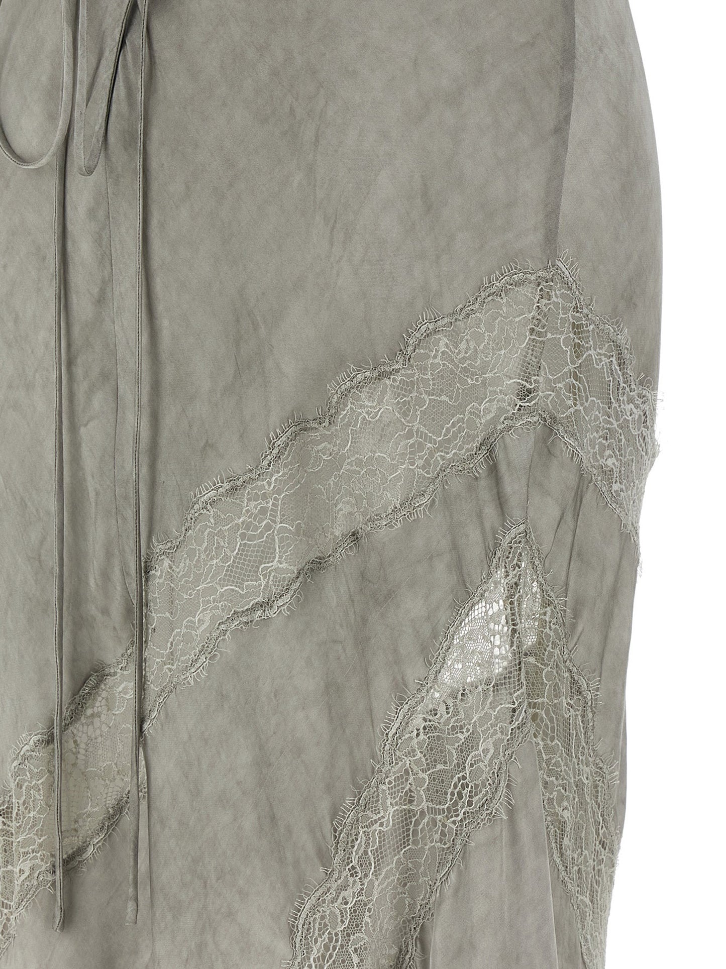 The Andamane Gray Viscose Long Dress