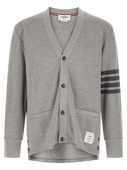 Thom Browne Gray Cotton Cardigan