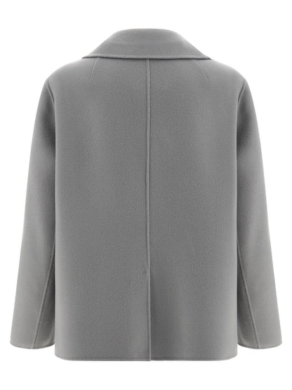 'S Max Mara Gray Virgin Wool Blazer