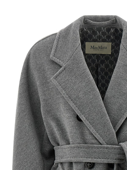 Max Mara Gray Virgin Wool Coat