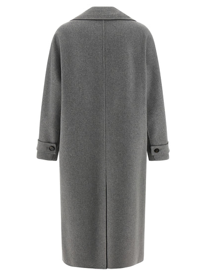 'S Max Mara Gray Virgin Wool Coat