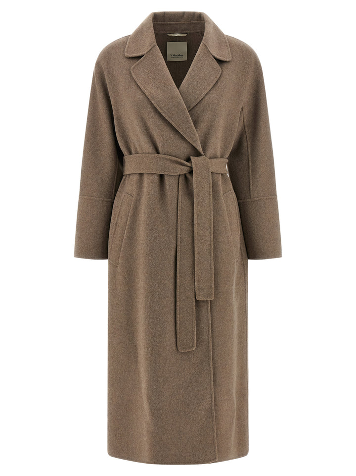 'S Max Mara Brown Virgin Wool Coat