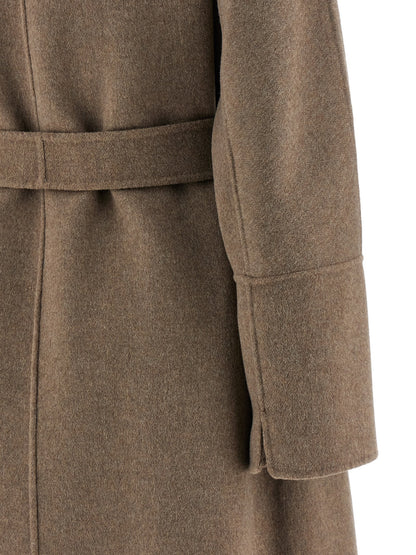 'S Max Mara Brown Virgin Wool Coat
