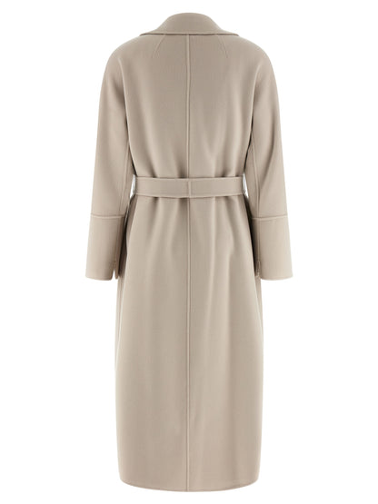 'S Max Mara Beige Virgin Wool Coat