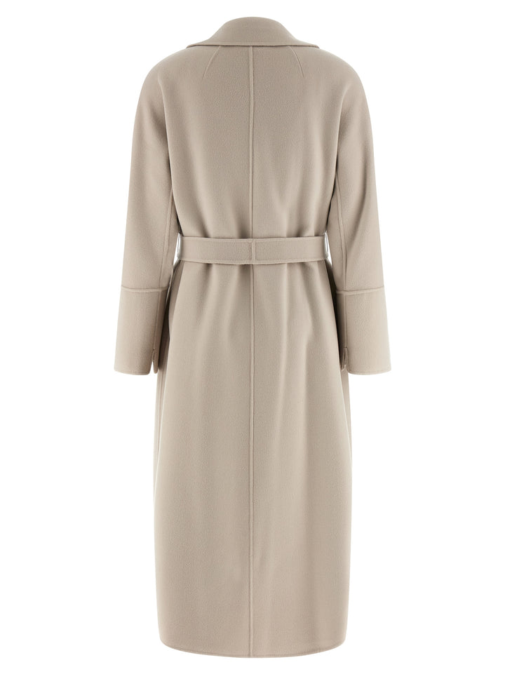 'S Max Mara Beige Virgin Wool Coat