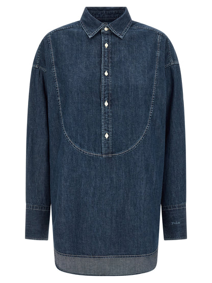 Polo Ralph Lauren Blue Cotton Blouse