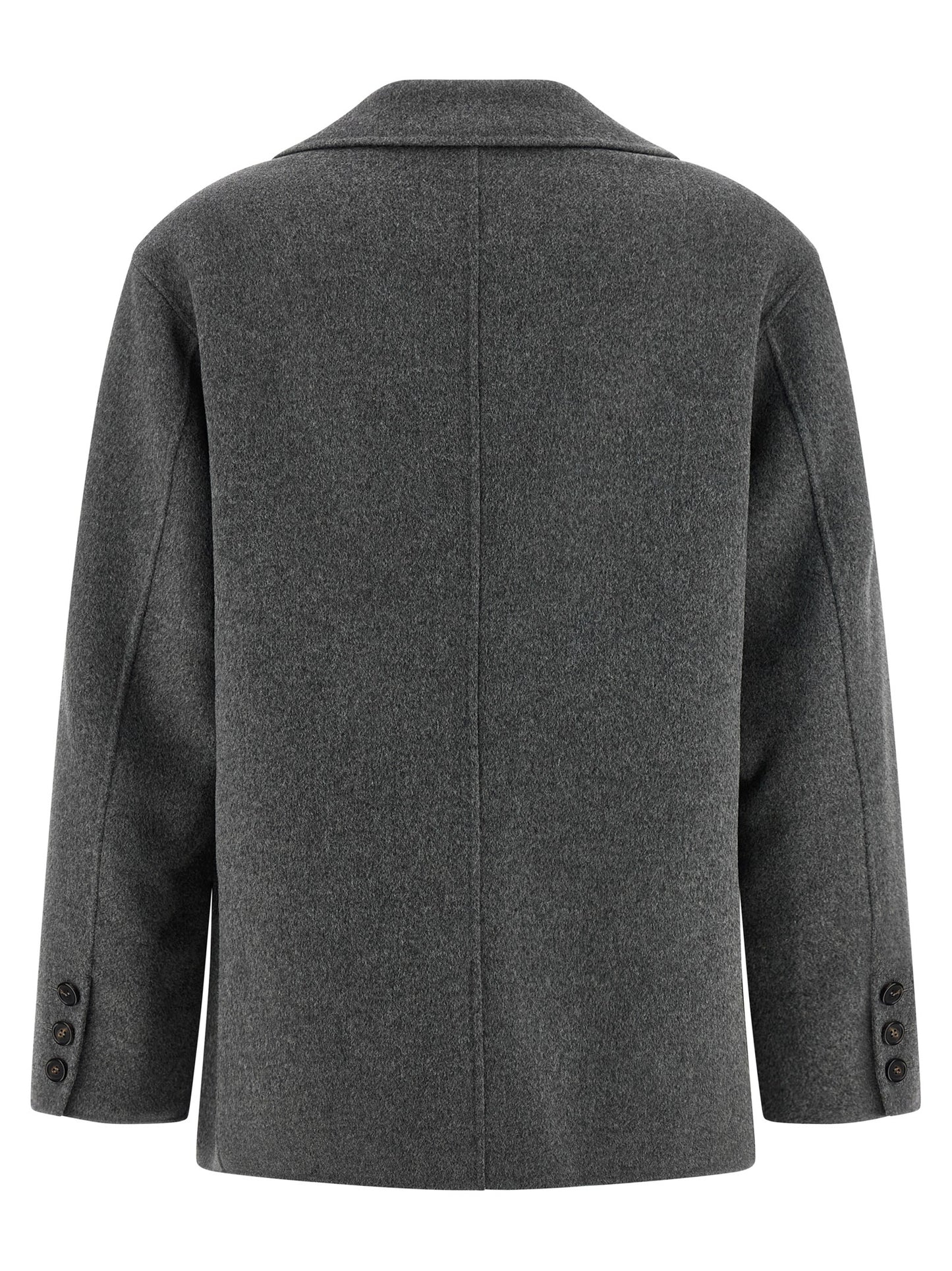 'S Max Mara Gray Virgin Wool Blazer