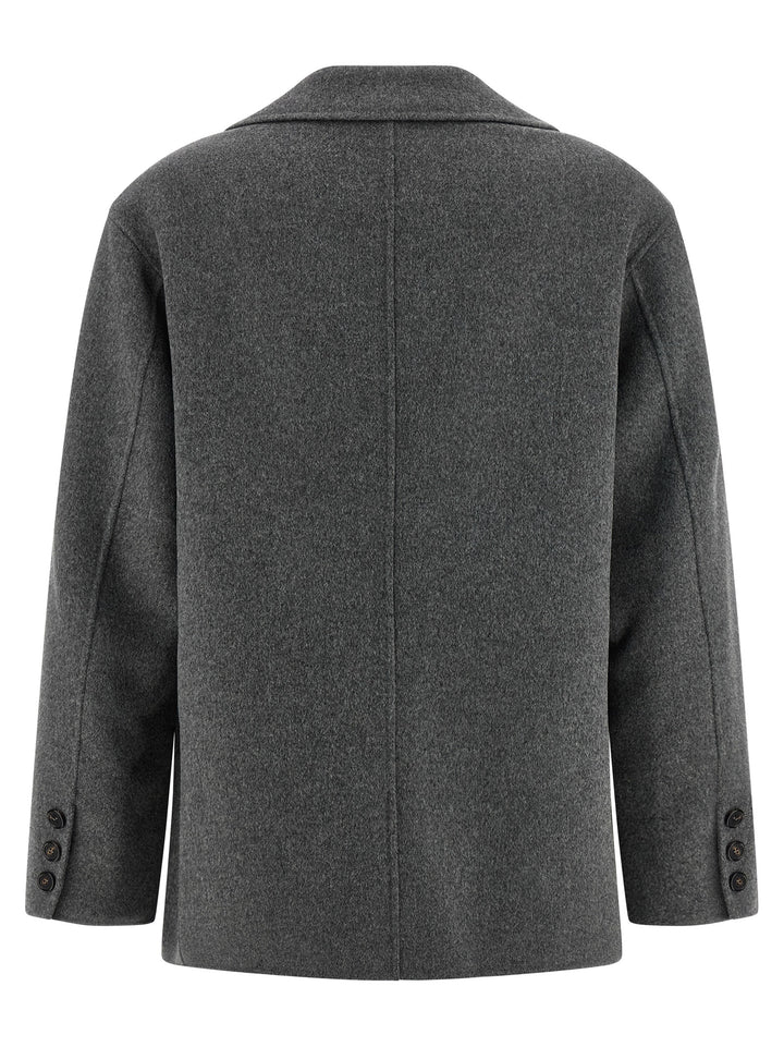 'S Max Mara Gray Virgin Wool Blazer