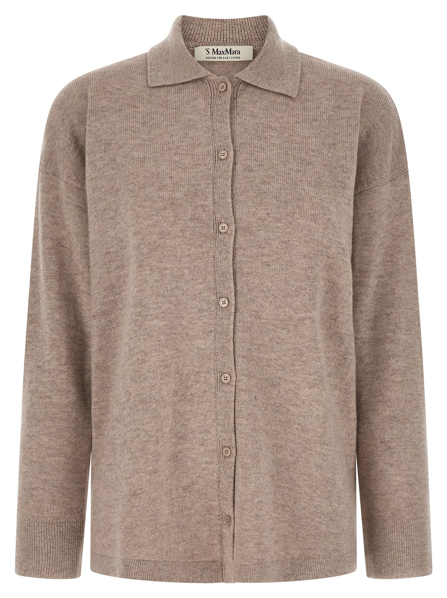 'S Max Mara Beige Wool Cardigan