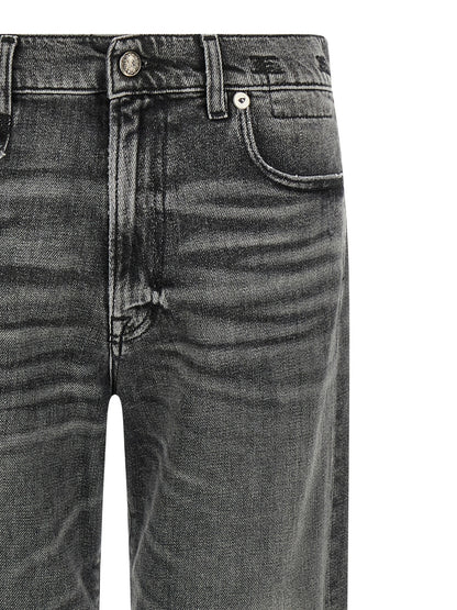 R13 Gray Cotton Boyfriend Jeans