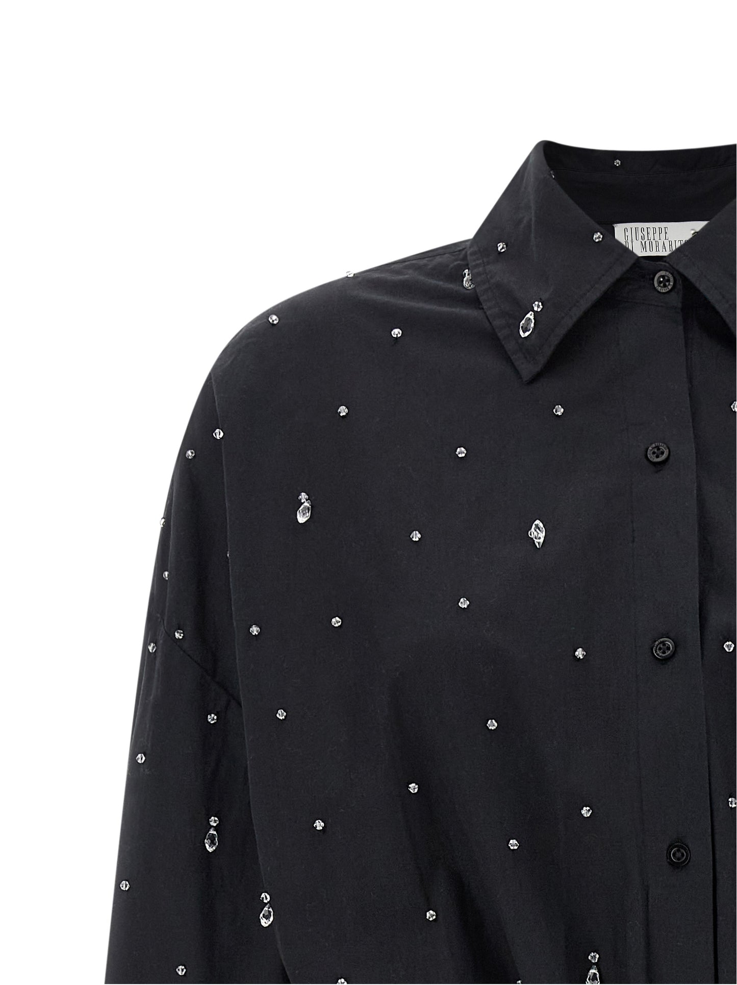 Giuseppe Di Morabito Black Cotton Short Dress
