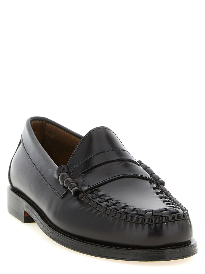 G.H. BASS Brown Cowhide Slip-On Loafers
