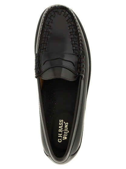 G.H. BASS Brown Cowhide Slip-On Loafers