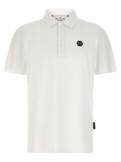 Philipp Plein White Cotton Polo Shirt