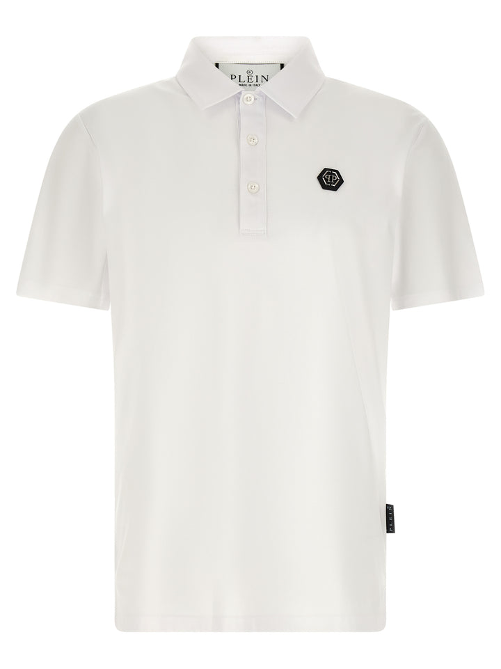 Philipp Plein White Cotton Polo Shirt