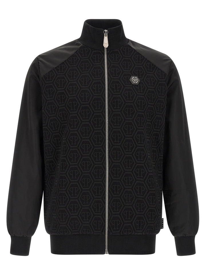 Philipp Plein Black Cotton Sweatshirt