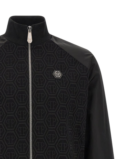 Philipp Plein Black Cotton Sweatshirt