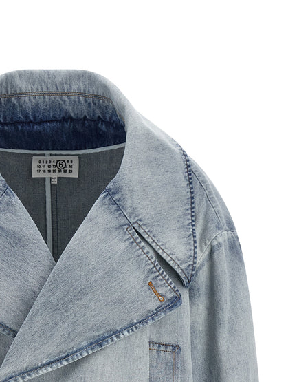 MM6 Maison Margiela Blue Cotton Denim Jacket