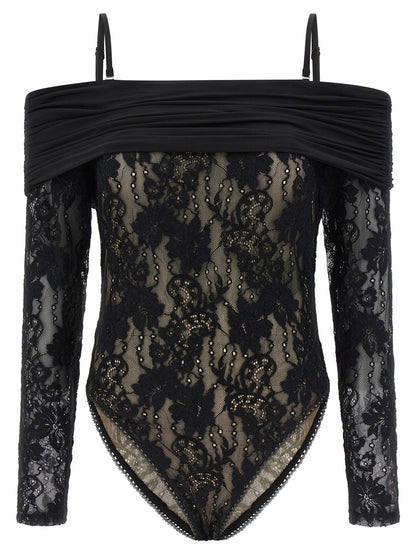 Zimmermann Black Polyamide Bodysuit