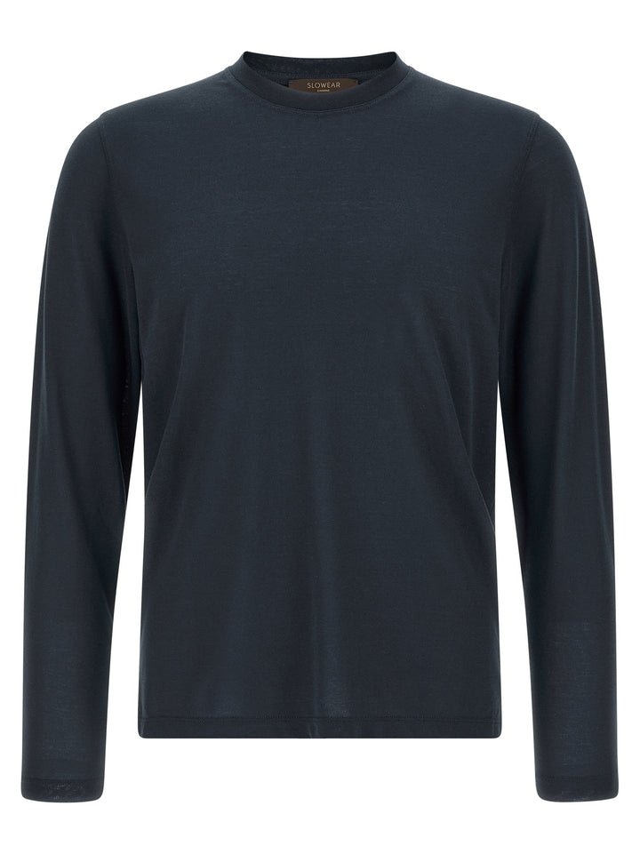 ZANONE Blue Cotton T-Shirt