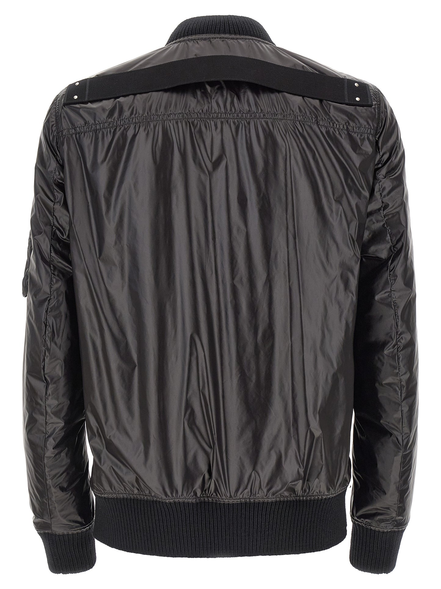 Rick Owens Black Nylon Bomber