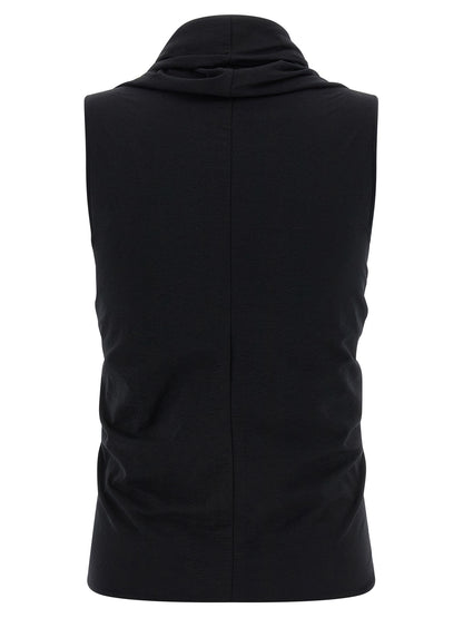 Rick Owens Black Cotton Tank Tops