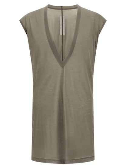 Rick Owens Gray Cotton T-Shirt