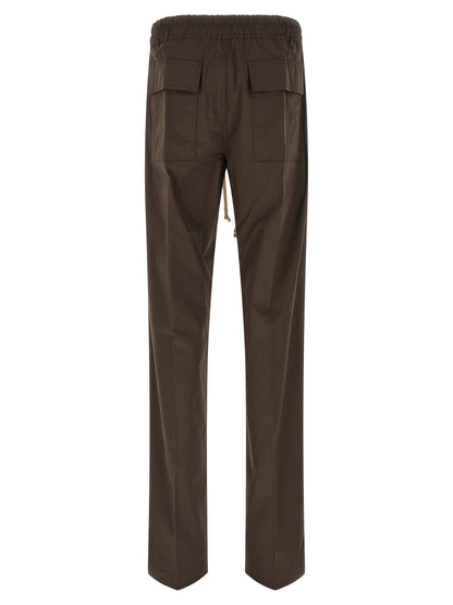 Rick Owens Brown Cotton Casual Pants