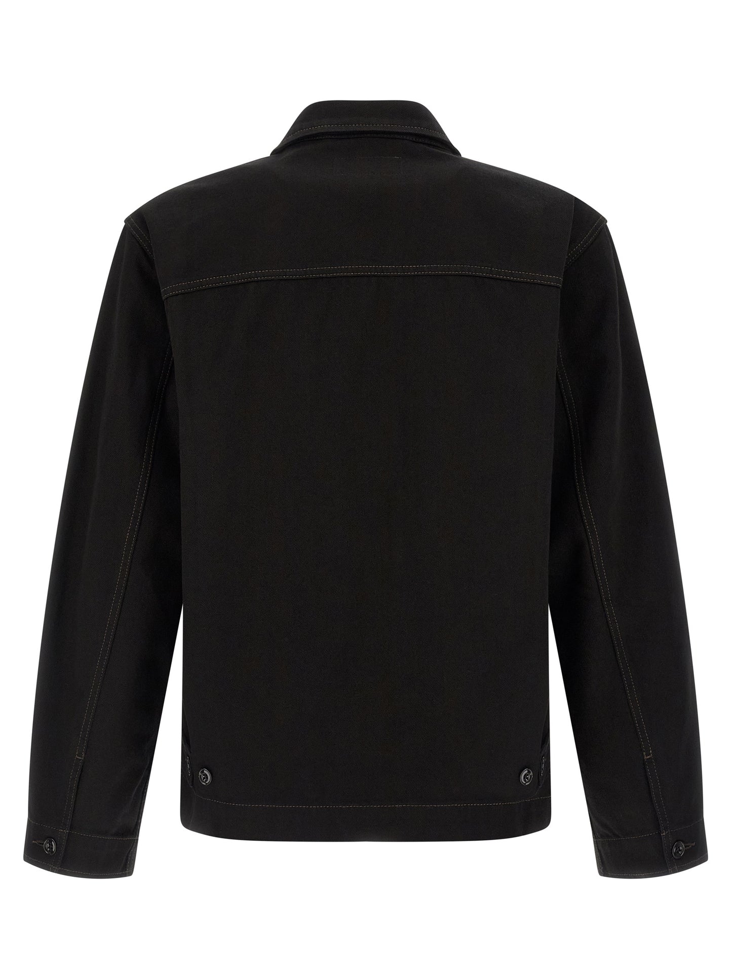 Lemaire Black Cotton Denim Jacket