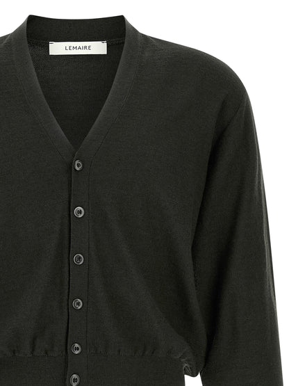 Lemaire Black Marabou Cardigan