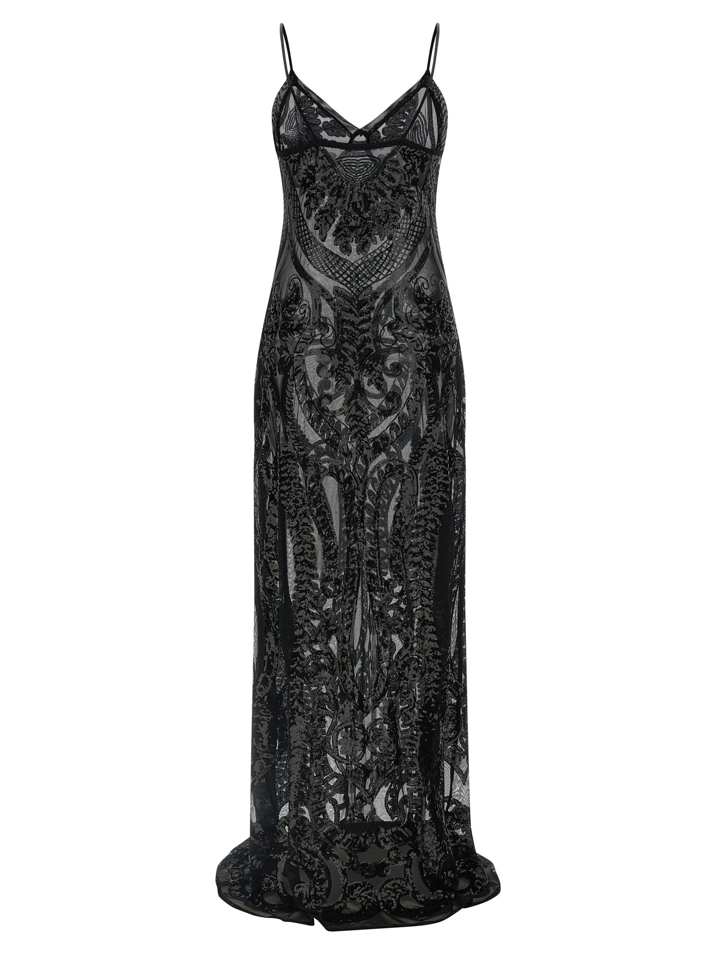 Norma Kamali Black Polyester Long Dress