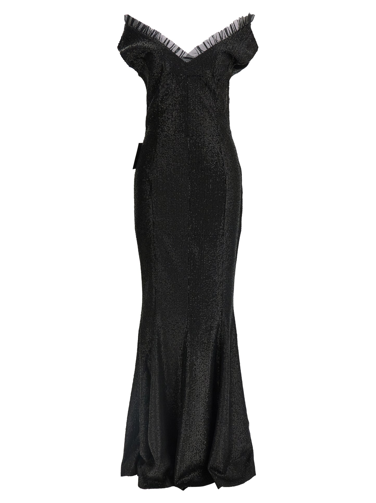 Norma Kamali Black Polyester Long Dress