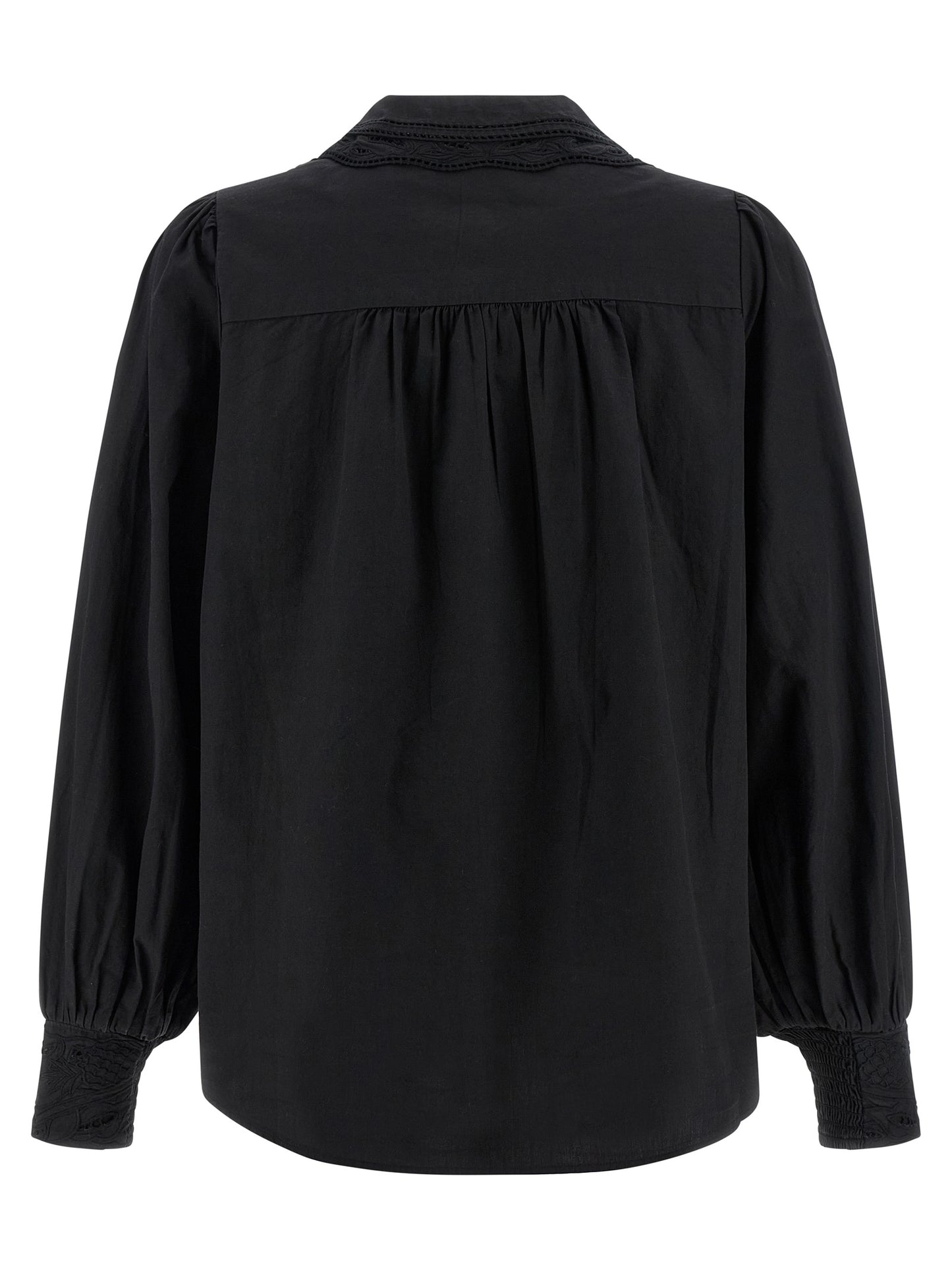 FARM RIO Black Cotton Blouse