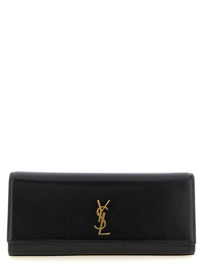 Saint Laurent Black Calfskin Clutch Bag