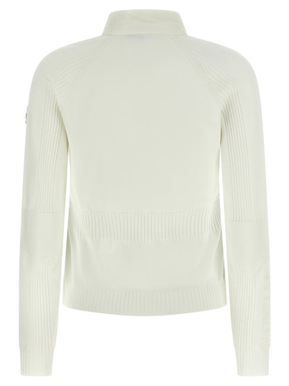 Moncler Grenoble White Polyamide Cardigan