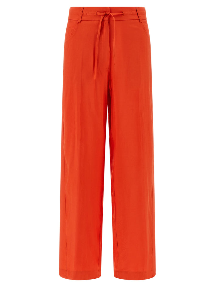 NUDE Orange Viscose Casual Pants