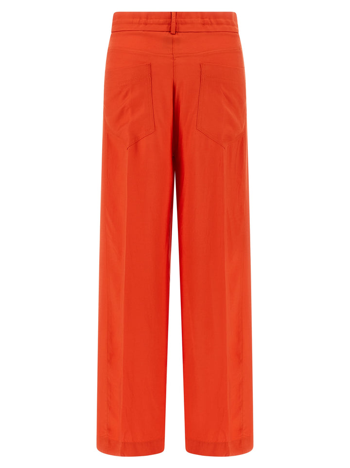 NUDE Orange Viscose Casual Pants