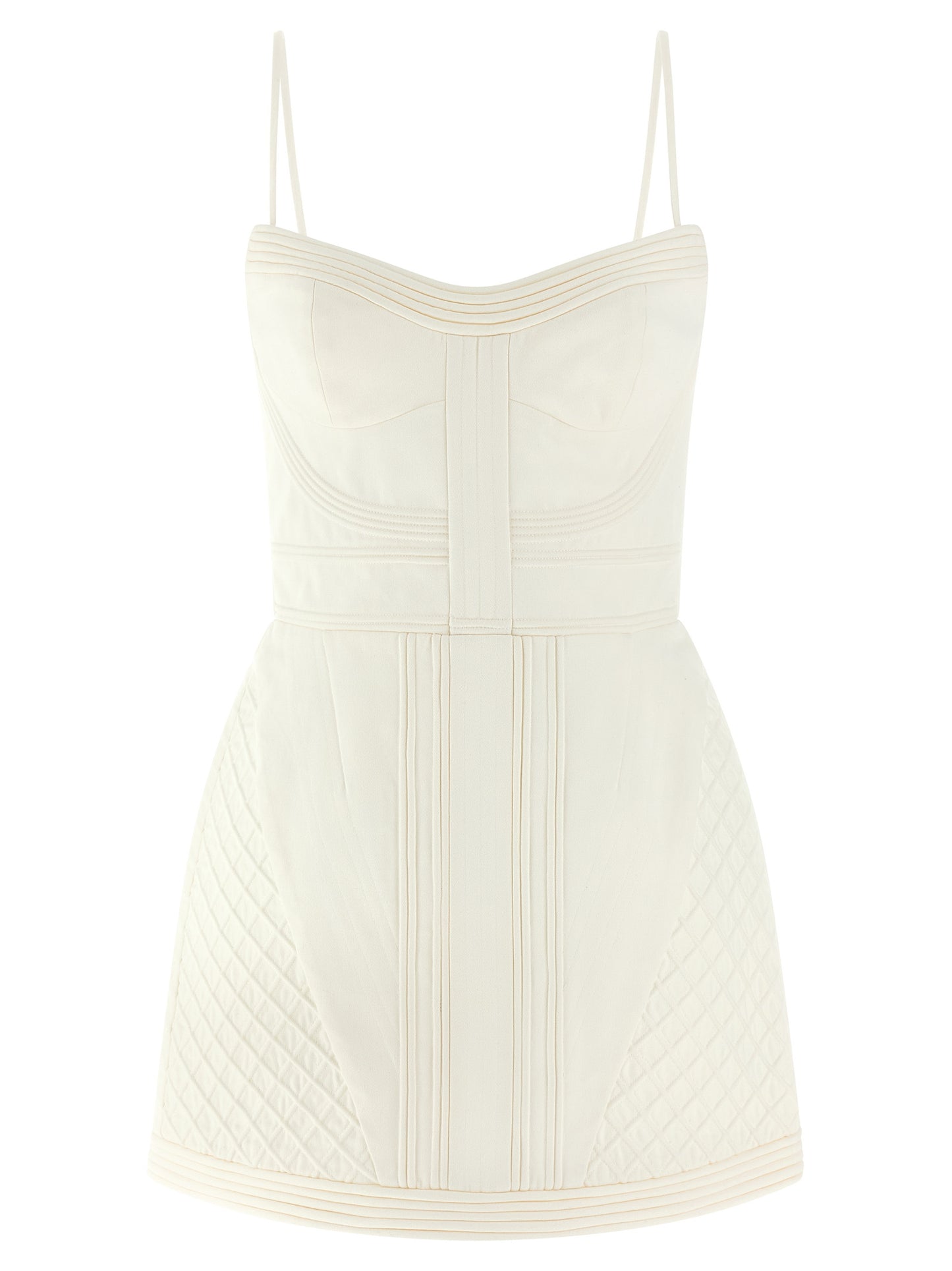 Zimmermann White Cotton Short Dress