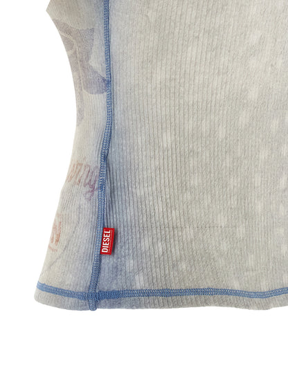 Diesel Blue Cotton T-Shirt