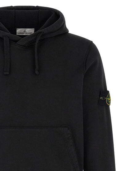 Stone Island Black Cotton Sweatshirt